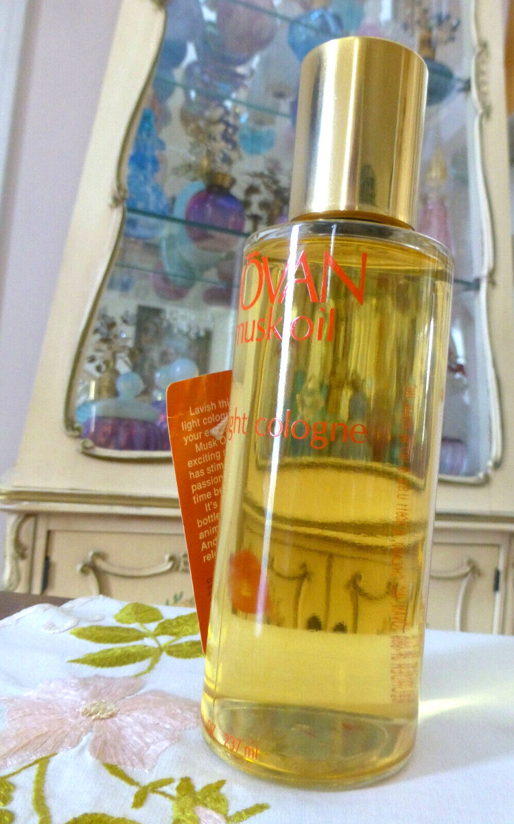 VTG 1970s Jovan MUSK OIL Light Cologne Splash HUGE 8 Oz