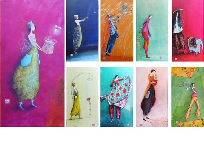 Gaelle Boissonnard Postkarte+U Sonderformat 10,5x21 Ausw. Grußkarte Aquarupella