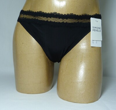 SIMONE PERELE Confiance Tanga Gr. 3 schwarz neu mit Etikett 12K710