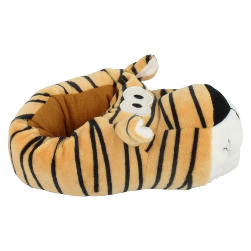 X2074 Unisex Tiger Novelty Winter Slippers By Spot On - Picture 3 of 9