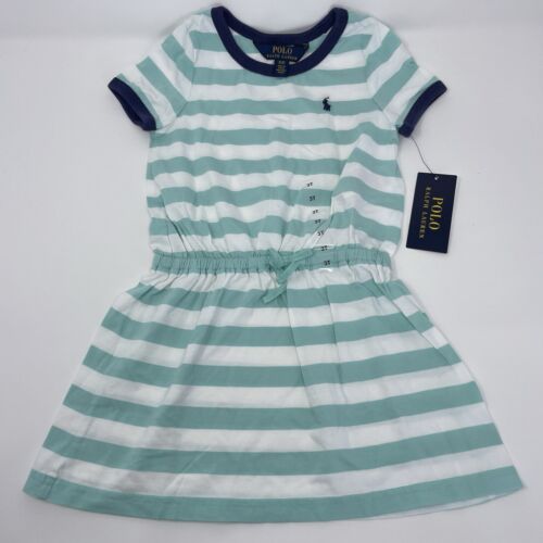Polo Ralph Lauren Toddler Girls Dress 3T Striped Short Sleeve