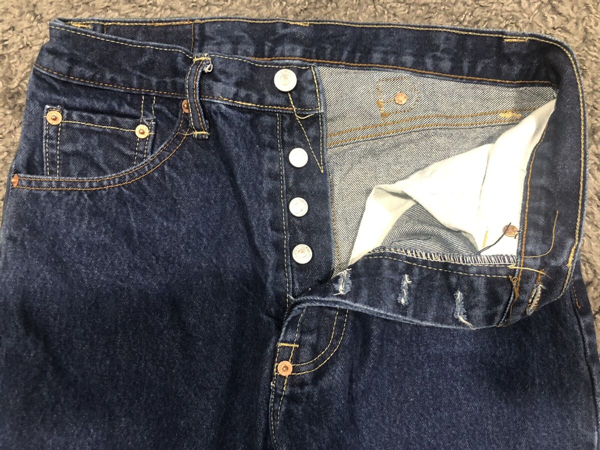 Vintage Levis 201xx Selvedge Big E Jeans 31x32 Dark Wash Vintage Levis 201xx Selvedge Big E Jeans 31x32 Dark Wash