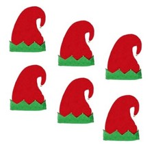 Motique Accessories Velvet Christmas Hat, Elf Holiday Hat with Bells for Teens