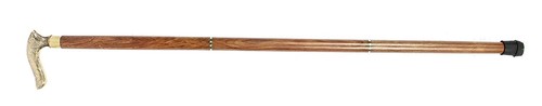 Vintage Style Antique Designer Brass Handle Victorian Wooden Walking Stick Cane - Picture 7 of 10