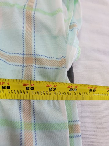 New York Laundry Button Up Shirt Blouse Tie Front Mint Green Plaid Womens 3X - Picture 11 of 12