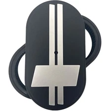 15" Oval Black Air Cleaner Kit - 2 Stripe Billet Top - CUSTOM - Ansen USA