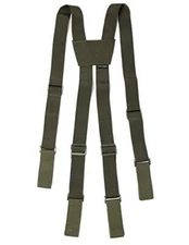 MELOTOUGH Tactical Suspenders Police Suspenders for Duty Belt with Army Green