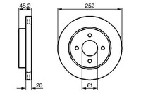 2X Bosch 0 986 479 238 Bremsscheibe Passend FüR Nissan