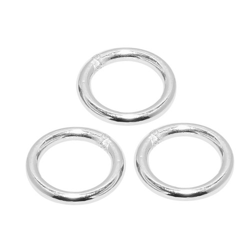 75 Pcs 8mm Bali Closed Jump Ring Sterling Silver Plated Jewelry Making