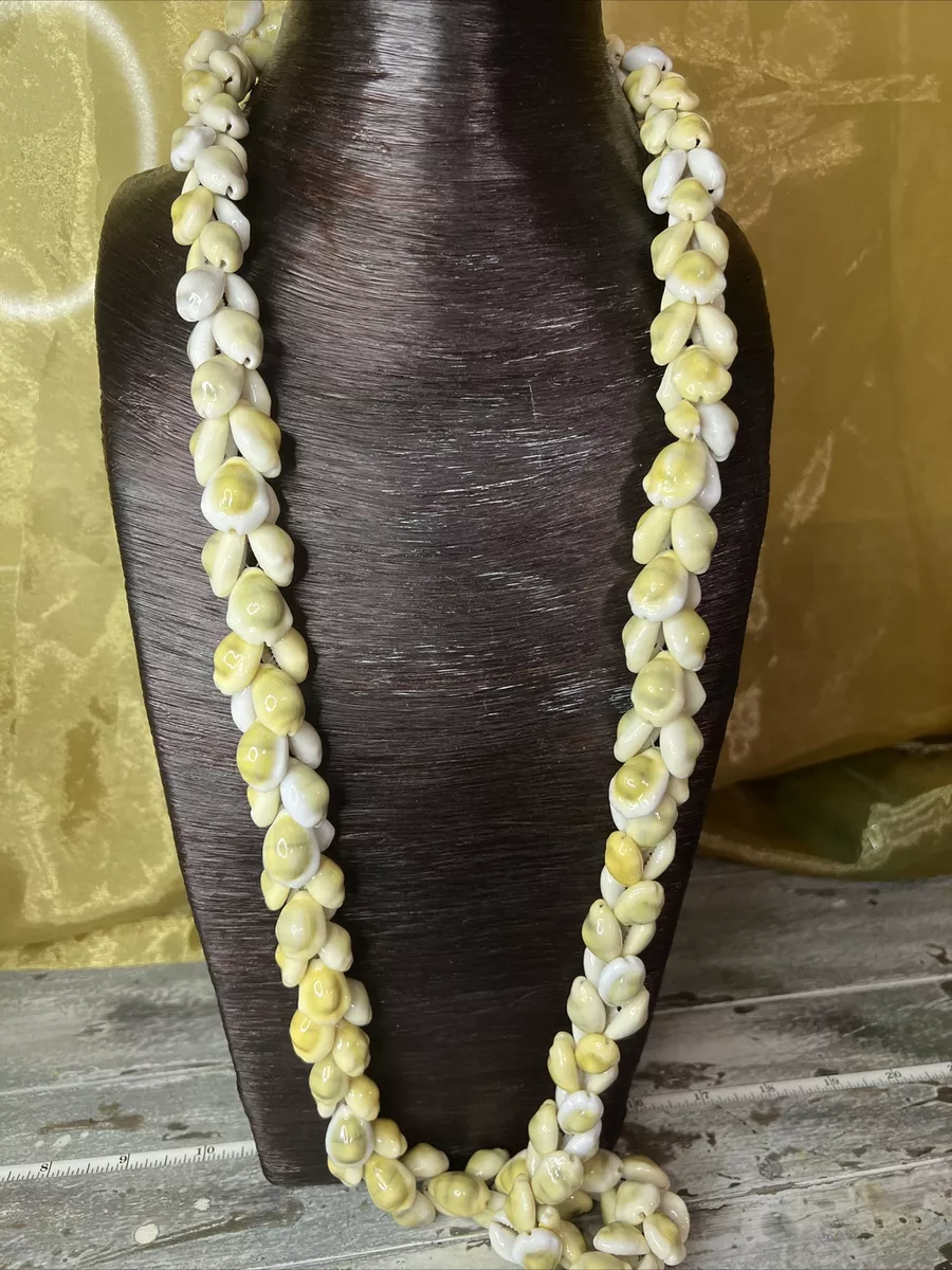 4 Cowrie Shell Necklace Handmade Vintage eBay