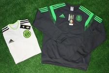 Adidas Mexico Soccer Sweatshirt and Away Soccer Jersey, Youth Size XL