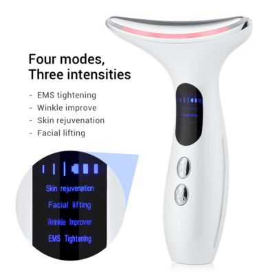 LED Neck Care Wrinkle Reduce Double Chin Remove Skin Tighten Lifting Massager