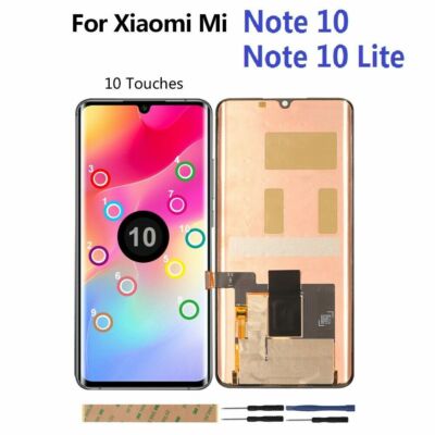For Xiaomi Mi Note 10 Lite LCD Display Touch Screen Digitizer Replacement Black