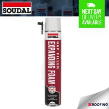 Soudal Gap Filler Filling Expanding Foam B3 Gun Grade Insulating PU Trade 750ml