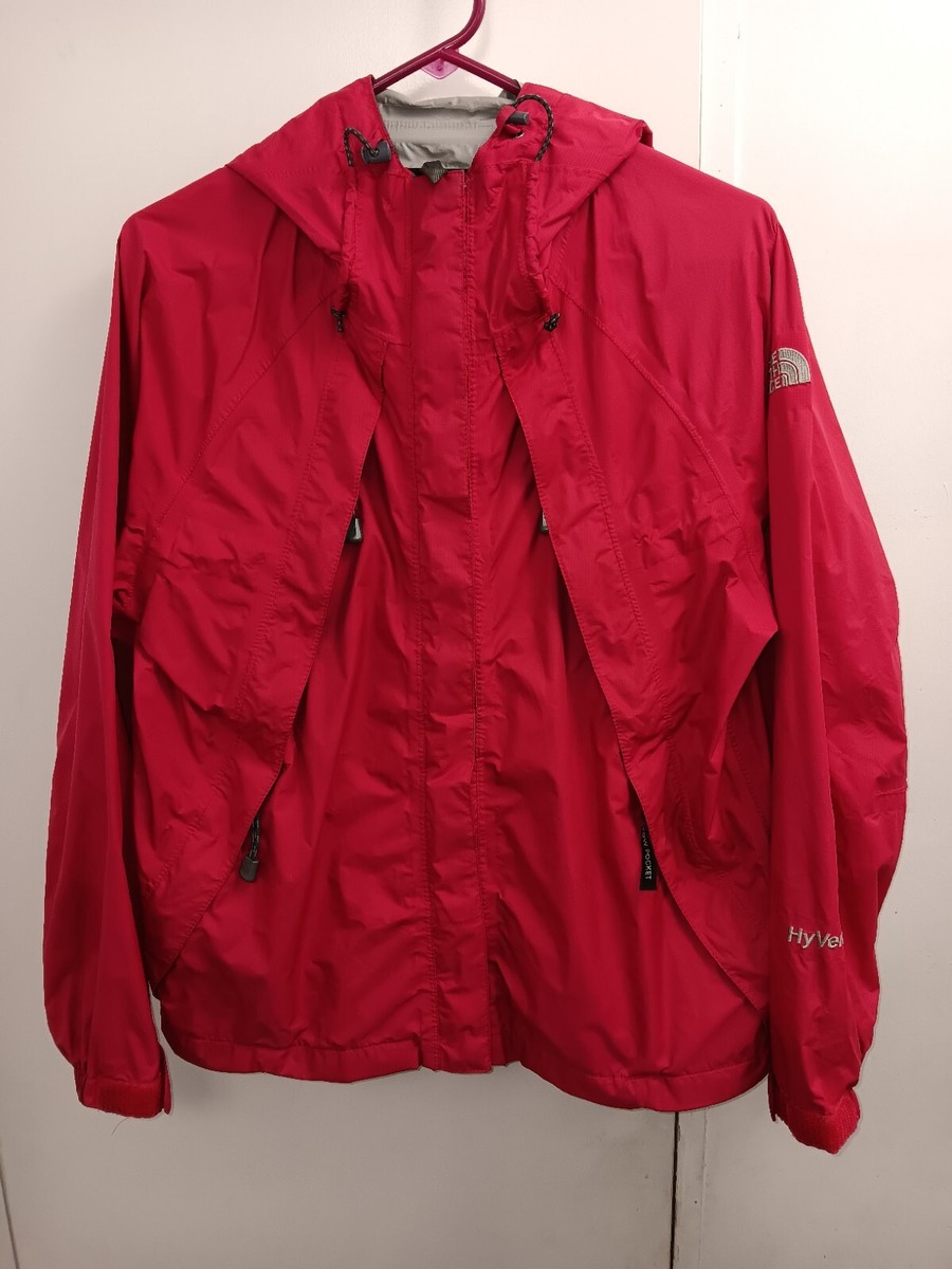 The North Face Jacket Womens Small Pink Hooded Hyvent Rain Coat