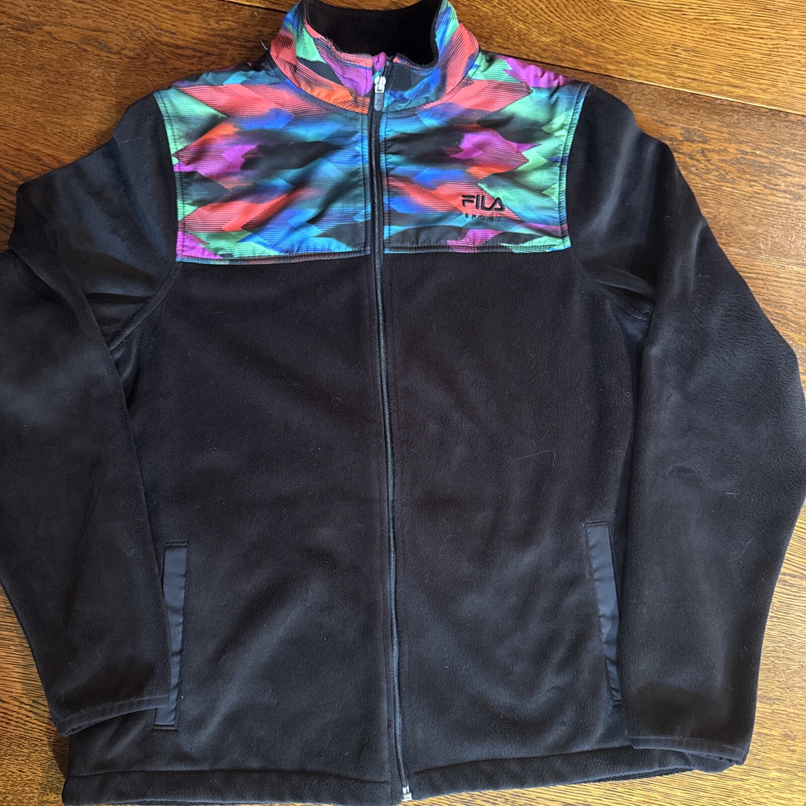 Giacca sportiva FILA Live in Motion grande con zip nera