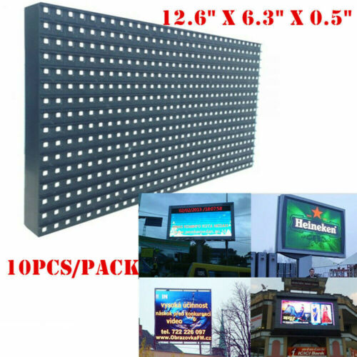 10pcs/pack Outdoor LED Display P10 Medium 32x16 RGB LED Matrix Panel - Picture 1 of 7