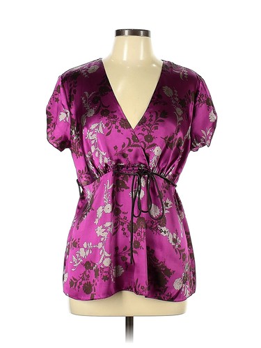 Haut Daisy Fuentes – Taille PS (Petite Small) – Motif Abstrait Bleu/violet – Occasion Très Bon état
