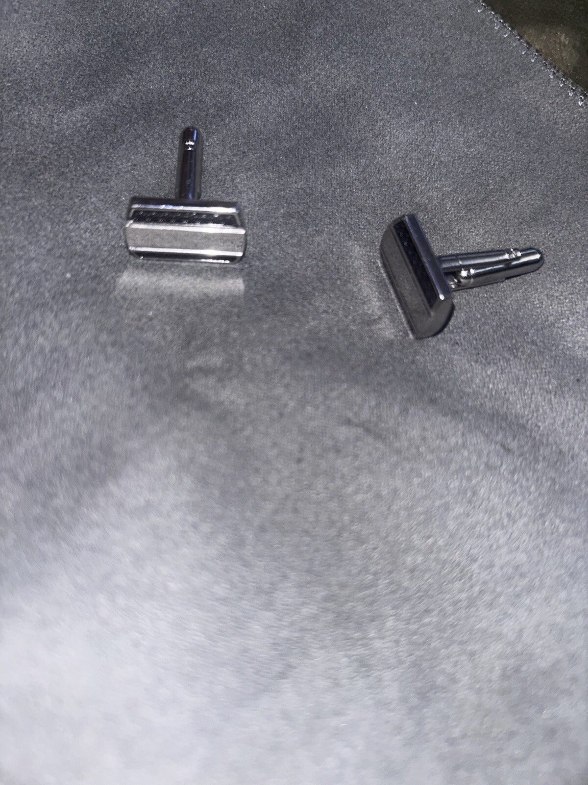 Cufflinks Blue Rectangle - image 5