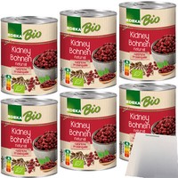 Edeka Bio Kidney Bohnen Dunkelrot 6Er Pack 6X400G Dose Usy Block