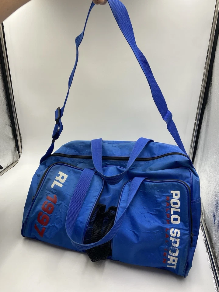 Polo Sport Ralph Lauren Blue USA Track & Field Duffle Gym Travel Bag - Image 2 of 4