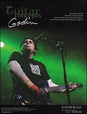 Pubblicità chitarra Seventh Day Slumber Joseph Rojas 2006 Godin LGX-SA stampa