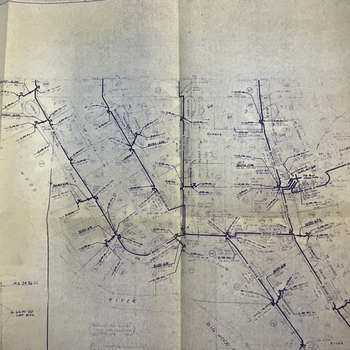Blaine County Ketchum Idaho Blueprint Plat Map T4N R17E SEC 13 OldPaperMaps - Picture 2 of 18