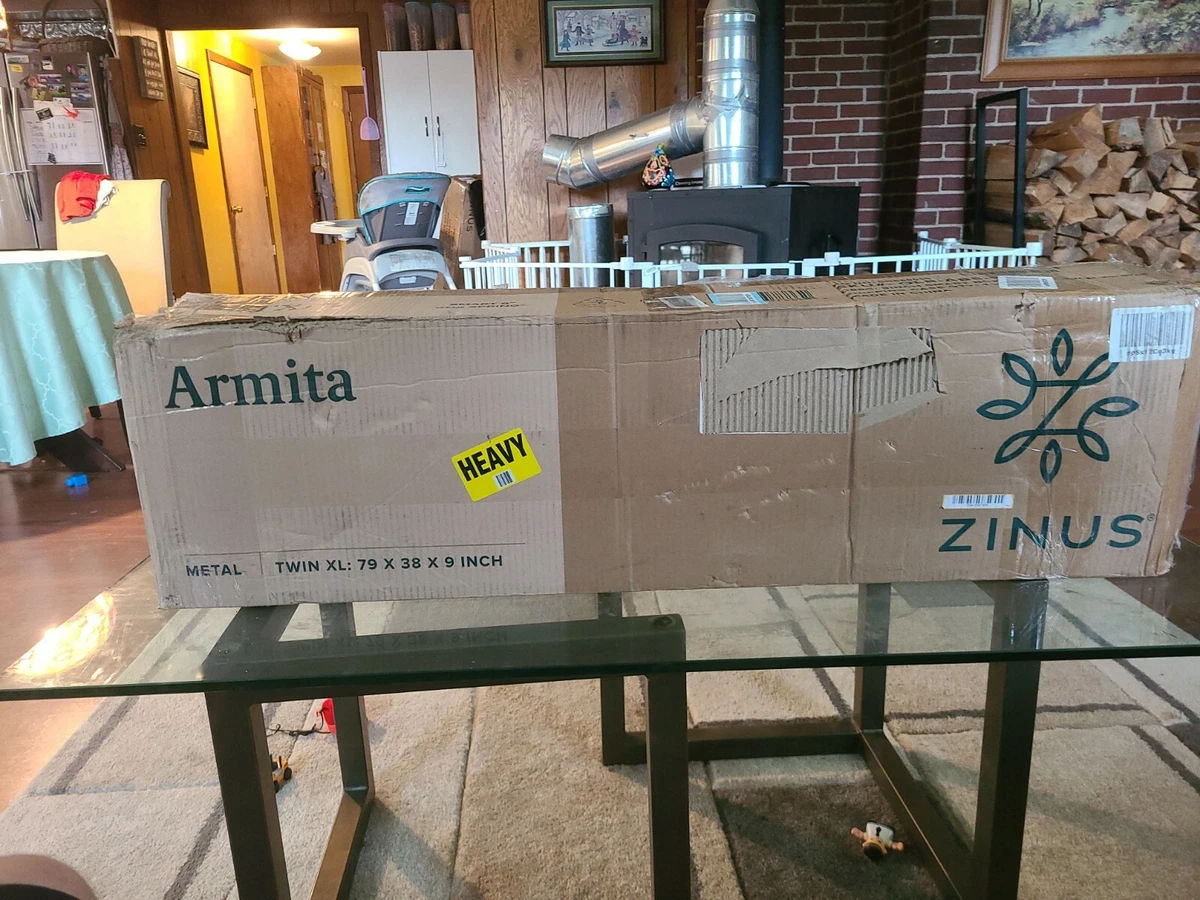 ZINUS 9 Inch Smart Metal Box Spring Mattress Foundation Strong Metal Frame Twin