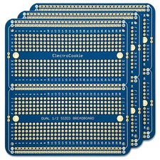 Solderable Breadboard PCB Double Column Board for Electronics Projects Compat...