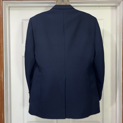 Vtg 70s The Knack Blazer 42 Navy Blue Leisure Sport Coat Suit Jacket Union Made - Picture 7 of 12