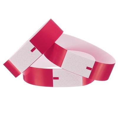 100Pcs Paper Wristbands for Events, Waterproof Bulk Bracelet for Events(Rose)