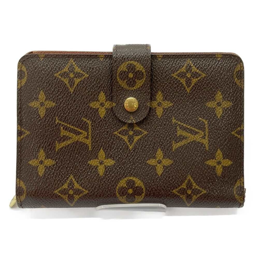 Louis Vuitton モノグラム 小銭入れ付き 折りたたみ財布 M61207 Auth Louis Vuitton Monogram Porte Papier Zip M61207 Wallet F