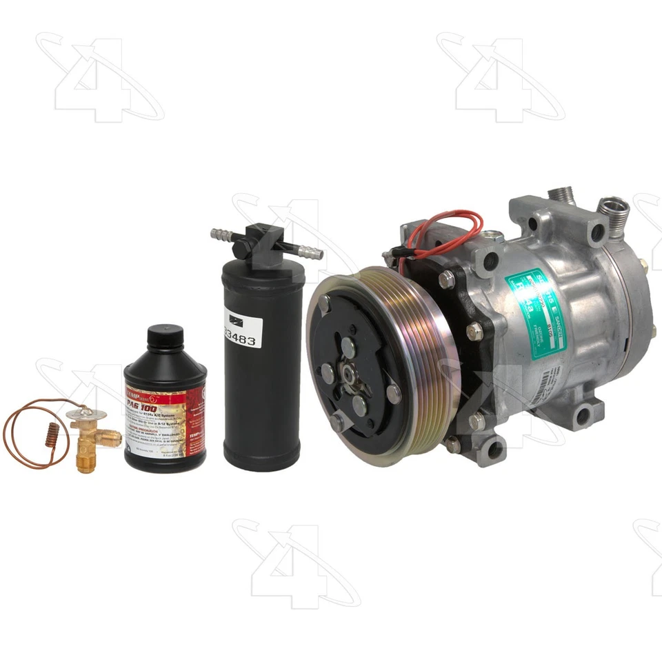 Kit de compressor A/C Ford Mustang 1987-1992 4 estações 1988 1989 1990 1991 - Imagem 3 de 4