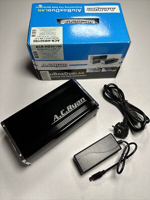 A.C.Ryan AluBoxDuoLAN 3,5  USB 2.0 & LAN NDAS 2x Maxtor 6L250R0 IDE, insg. 500GB