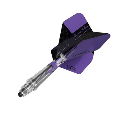 CUESOUL KOFF Carbon Dart Shaft with Replacement Shaft End ,Big Standard-Purple