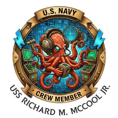 USS Richard M. McCool Jr. Crew Member LPD Navy USN Veteran Gift 4'' Vinyl Decal