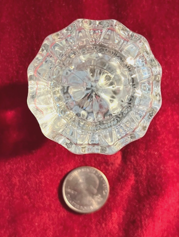 Crystal Door Knob with Silver Color Hardware