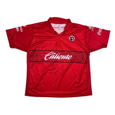 Club Tijuana Xolos Soccer Jersey Mens Medium Red Caliente Liga MX Romini Shirt