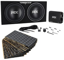 MTX Terminator TNP212D2 1200 Watt Dual 12 Subwoofers Sub Box Amplifier Rockmat