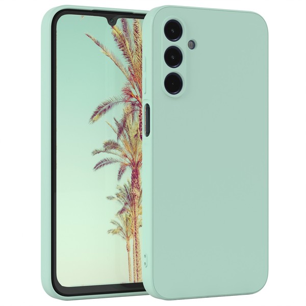 FüR Samsung Galaxy A15 HandyhüLle Silikon Back Cover Schutz Handy Case MintgrüN-image