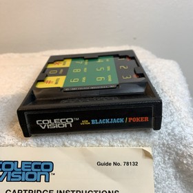 Ken Uston Poker & Blackjack Colecovision Coleco 1982 CIB Tested Works Moreinstor