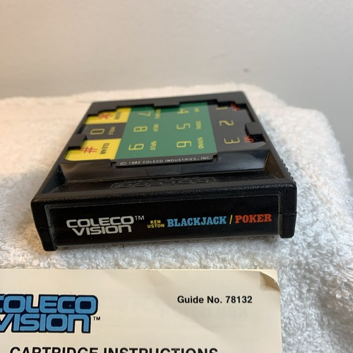 Ken Uston Poker & Blackjack Colecovision Coleco 1982 CIB Tested Works Moreinstor - Picture 10 of 23