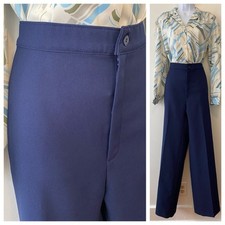 Vintage Levis Bend Over Pant Womens Straight Leg Vtg 14 Blue Trousers 28x33