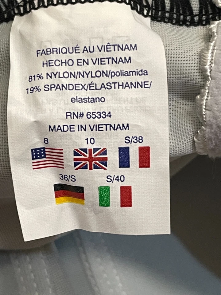 Traje de baño Reebok de una pieza 8 negro gris fruncido adelgazante estante sujetador forrado nuevo con etiquetas Foto 4 de 4