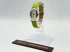 SEIKO Noie 1F21-5B70 Vintage Silver Oval Quartz Cream Dial Blue Hands Watch #3