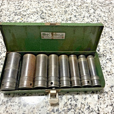 S K Deep Impact Socket Set 8 Pieces 12 Drive With Case Usa S K Deep Impact Socket Set 8 Pieces 12 Drive With Case Usa