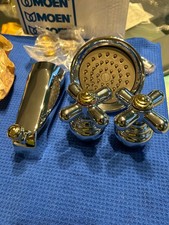 Moen Monticello 2 Cross Handles Tub Shower Faucet. Valve Including