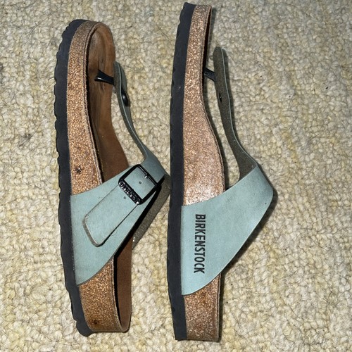 Sandalias Birkenstocks Talla 38/5 Cuero, Caqui - Imagen 10 de 11