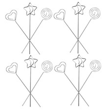 30 Pcs Metal Wire Table Cards Clips Floral Photo Holders for Birthday Events