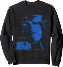 Billie Eilish Inspired Hit Me Hard Tribute Blue Photo Unisex Crewneck Sweatshirt